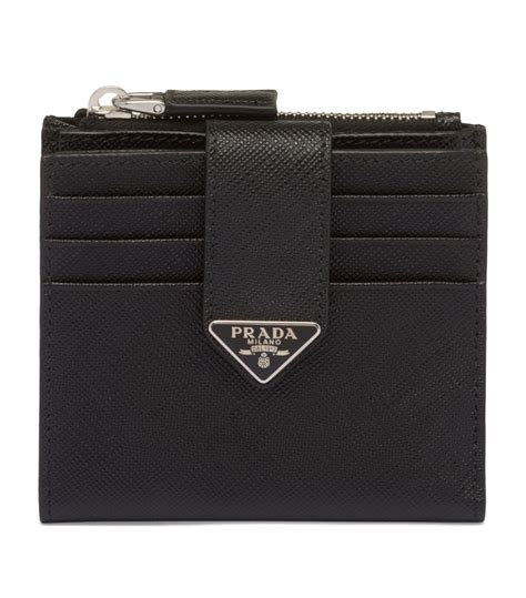 saffiano leather credit card holder prada|prada credit card holder wallet.